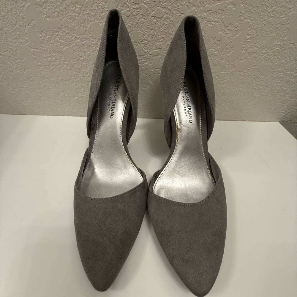 Gray Suede Christian Siriano Women's Heels